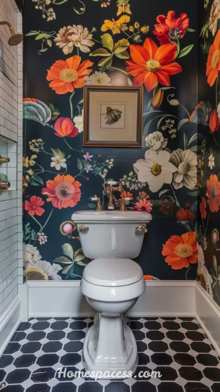 Colorful Bathroom Ideas to Transform Your Space with Style in 2026 8 Colorful Bathroom Wallpaper for Instant Pattern and Drama