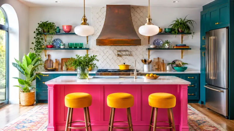 Colorful Kitchen Ideas: Bold Ways to Brighten Your Cooking Space 2 Colorful Kitchen Ideas