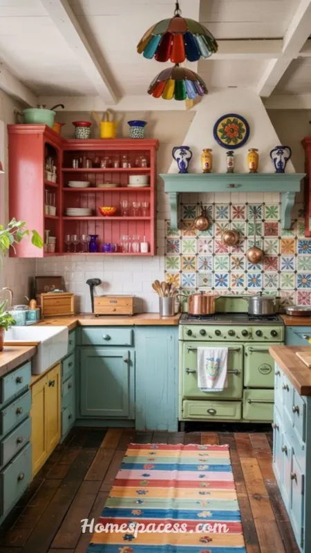 Colorful Kitchen Ideas: Bold Ways to Brighten Your Cooking Space 10 Colorful Open Shelving: Displaying Life in Full Color