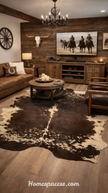 Western Bedroom Ideas: 12 Stunning Ways to Create a Rustic Retreat 4 Cowhide Rug: Authentic Western Texture Underfoot