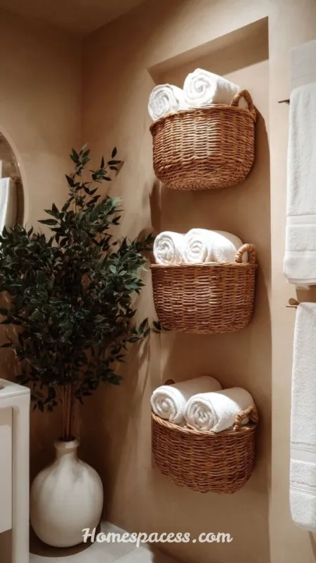Bathroom Towel Hanging Ideas to Transform Your Space 14 Decorative Towel Display