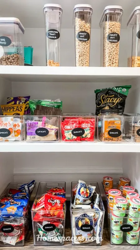 Pantry Organization Ideas to Maximize Space and Keep Everything Neat 12 Dedicated Snack Bins and Lunchbox Stations