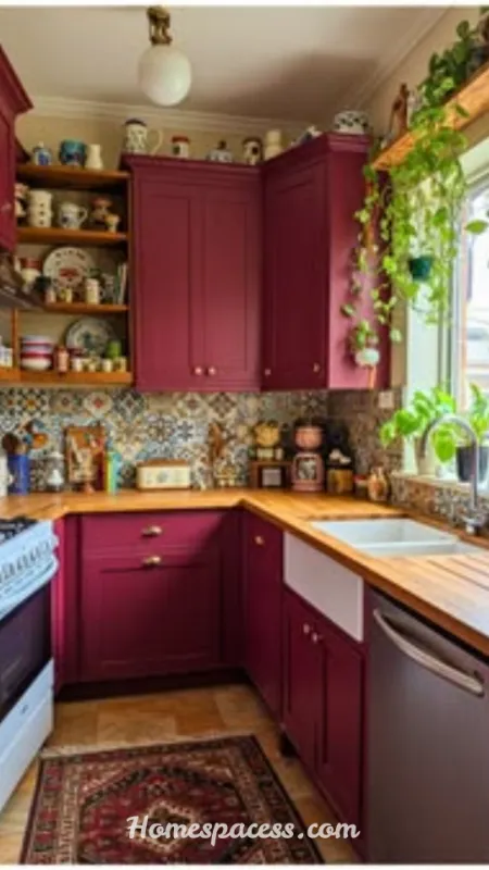 Colorful Kitchen Ideas: Bold Ways to Brighten Your Cooking Space 9 Deep Red and Burgundy: The Underrated Power Color