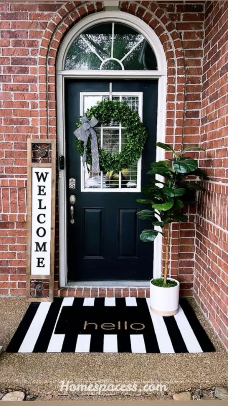 Front Door Entryway Ideas: Stunning Ways to Create a Welcoming Home Entrance 7 Design a Layered Welcome Mat and Rug System