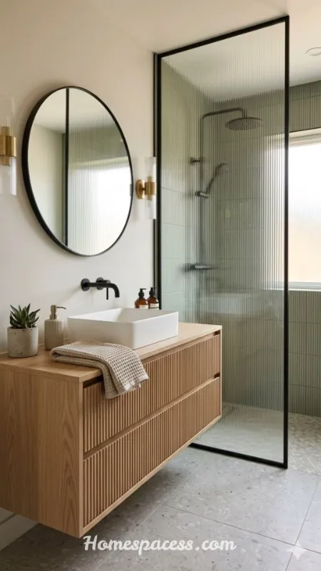 Bathroom Tile Ideas That Transform Any Space (2026 Guide) 13 Fluted / Ribbed Tiles