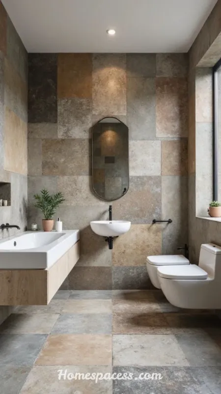 Bathroom Tile Ideas That Transform Any Space (2026 Guide) 9 Large-Format Floor Tiles