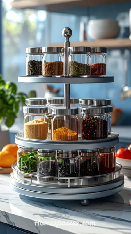 Best Spice Racks Ideas to Transform Your Kitchen Storage 10 Lazy Susan Turntable Spice Organizers