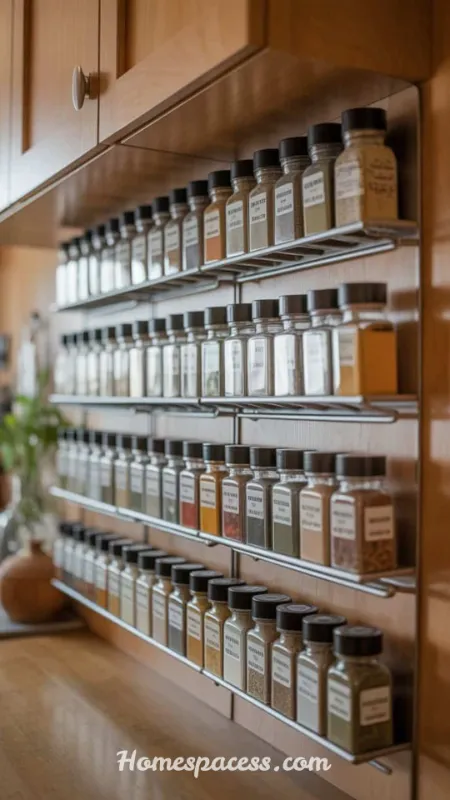 Pantry Organization Ideas to Maximize Space and Keep Everything Neat 13 Magnetic Spice Racks and Wall-Mounted Storage