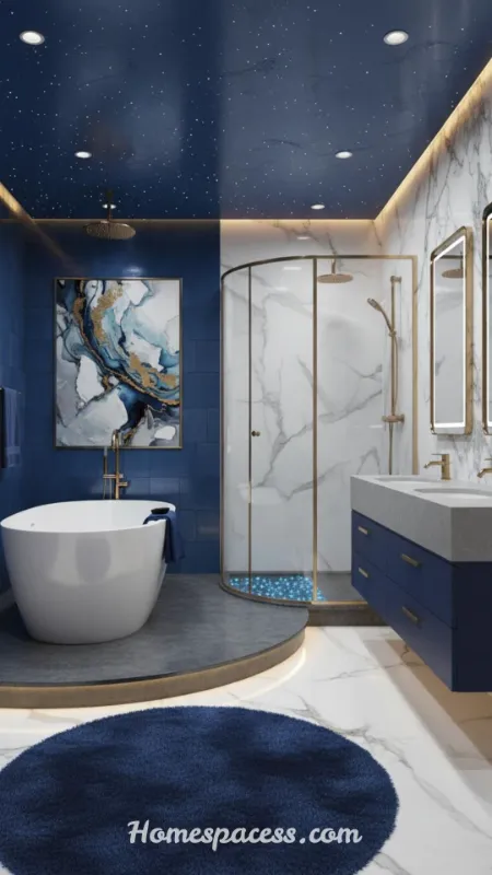Colorful Bathroom Ideas to Transform Your Space with Style in 2026 5 Navy Blue Bathroom Design for a Dramatic, Modern Look