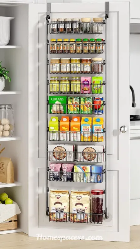 Pantry Organization Ideas to Maximize Space and Keep Everything Neat 7 Over-the-Door Organizers: The Secret Wall of Storage