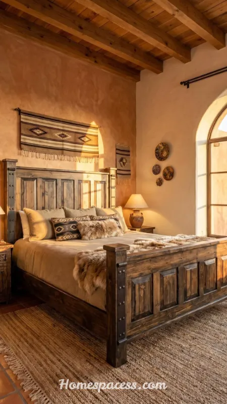 Western Bedroom Ideas: 12 Stunning Ways to Create a Rustic Retreat 3 Reclaimed Wood Headboard: The Rustic Centerpiece