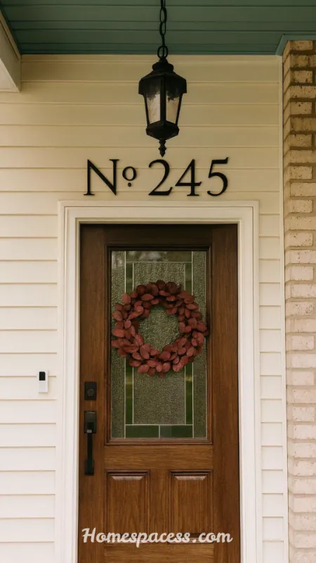 Front Door Entryway Ideas: Stunning Ways to Create a Welcoming Home Entrance 11 Style Your Entry with Curated House Numbers and Signage