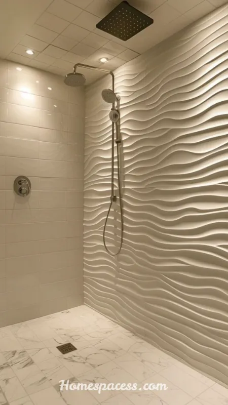 Bathroom Tile Ideas That Transform Any Space (2026 Guide) 10 Textured 3D Wall Tiles