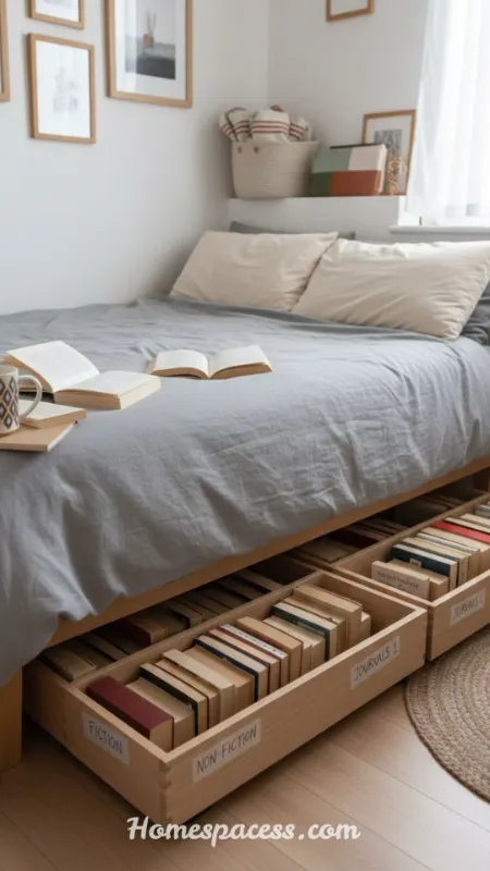 Bedroom Bookshelf Ideas | Smart, Stylish & Space-Saving Ideas to Transform Your Bedroom 7 Under-Bed Bookshelf Drawers: Hidden Storage That Actually Works