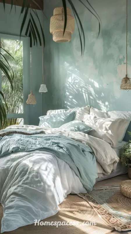 Beach Bedroom Ideas That Actually Feel Like the Coast 7 Use Strategic Greenery and Botanicals to Echo Coastal Nature