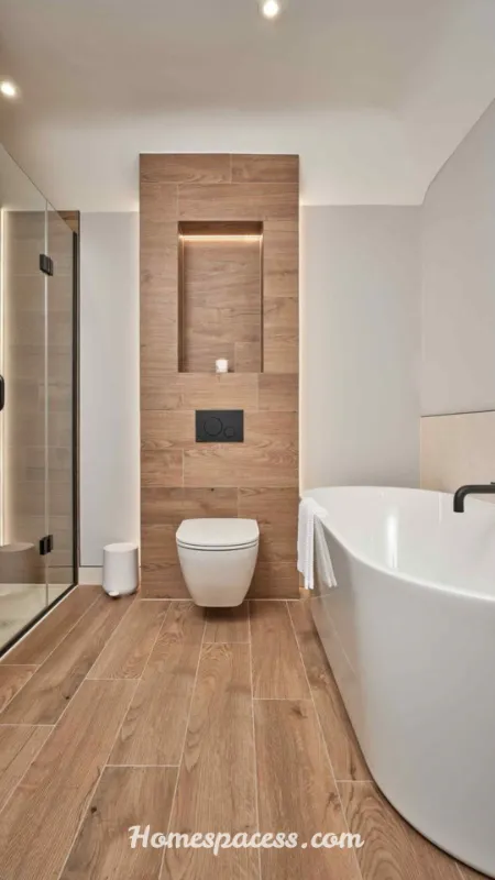 Bathroom Tile Ideas That Transform Any Space (2026 Guide) 11 Wood-Look Ceramic Tiles