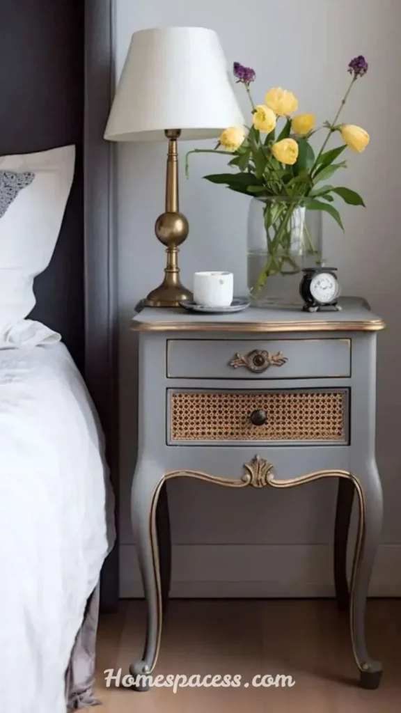 Bedside Table Ideas That Make Every Bedroom Feel More Luxurious 4 Repurposed Vintage Furniture