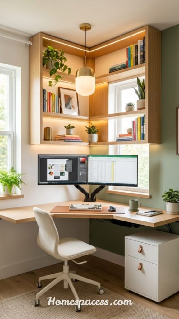 11 best Small Home Office Ideas That Interior Designers Swear By in 2026 3 Choose a Multi-Functional Corner Desk
