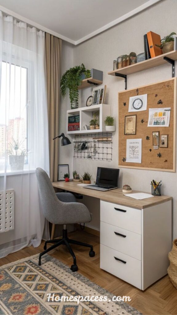 11 best Small Home Office Ideas That Interior Designers Swear By in 2026 8 Go Wall-Mounted With a Floating Desk