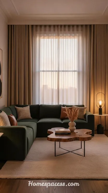 Small Living Room Decor Ideas: Smart Ways to Maximize Style and Space 9 Hang Curtains High and Wide