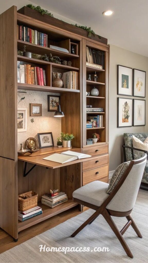 11 best Small Home Office Ideas That Interior Designers Swear By in 2026 6 Invest in a Fold-Down or Murphy Desk