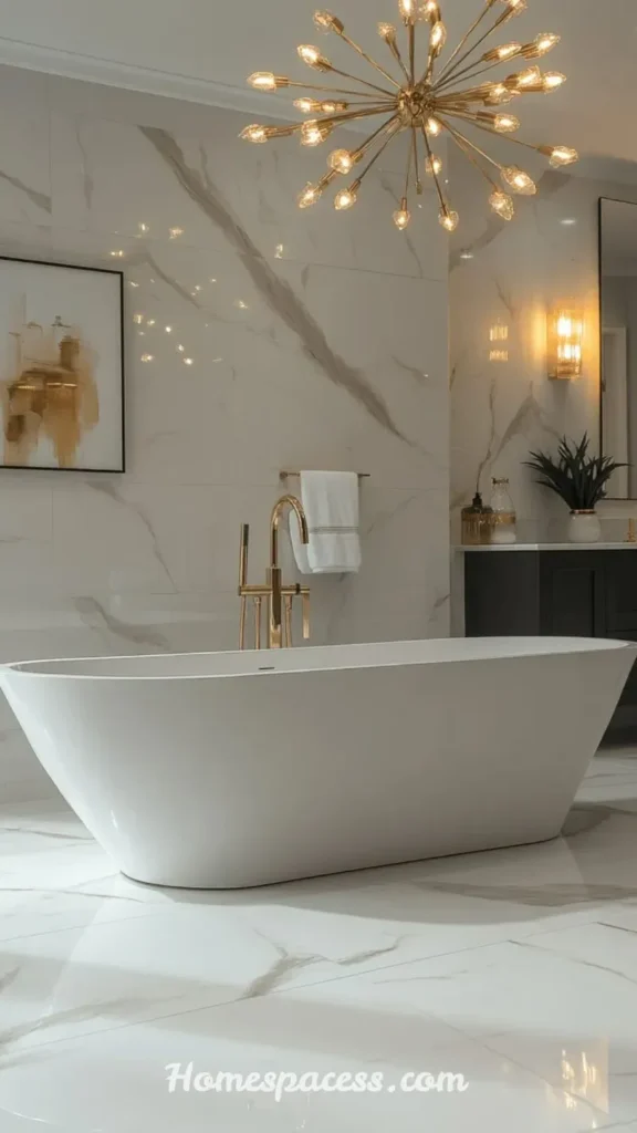 Luxury Bathroom Design Ideas You'll Want to Copy for a Stylish Home Makeover 6 Natural Stone and Marble-Look Surfaces