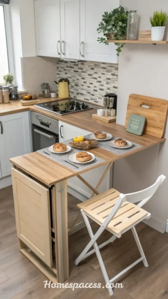 Tiny Kitchen Ideas That Add Storage, Style, and Better Organization 4 Choose Multi-Functional Furniture and Fixtures