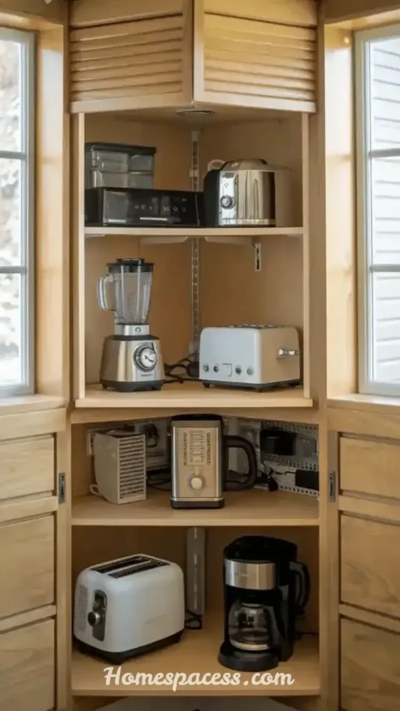 Tiny Kitchen Ideas That Add Storage, Style, and Better Organization 5 Maximize Corner Cabinets With Smart Organizers