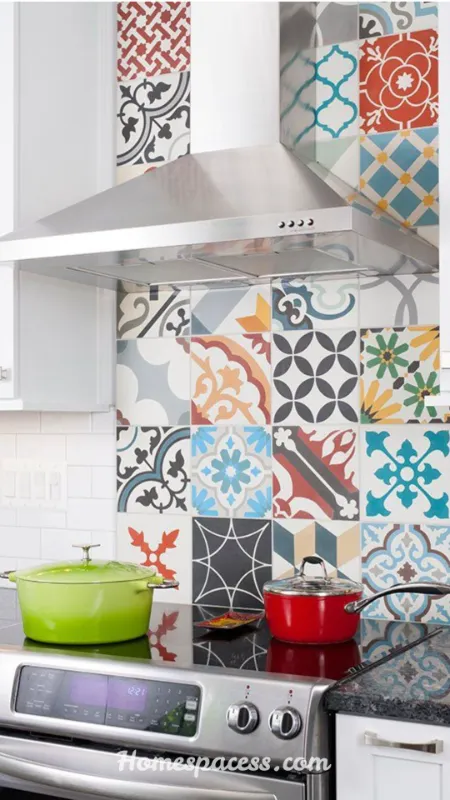 Kitchen Backsplash Ideas: Stunning Designs to Transform Your Kitchen in 2026 4 Bold Patterned Cement Tile Backsplash