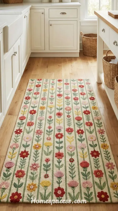 Kitchen Rugs Ideas: Stylish Ways to Upgrade Your Kitchen Floor 8 Bold Patterned Rugs as a Statement Piece
