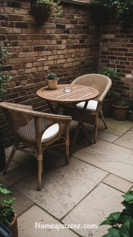 Tiny Patio Ideas: Space-Saving Designs to Transform Your Small Outdoor Area 10 Choose a Bistro Set Over a Full Dining Table
