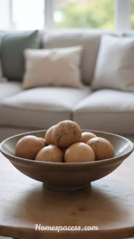 Round Coffee Table Decor Ideas to Instantly Elevate Your Living Room 8 Decorative Bowl or Catchall for Function and Form