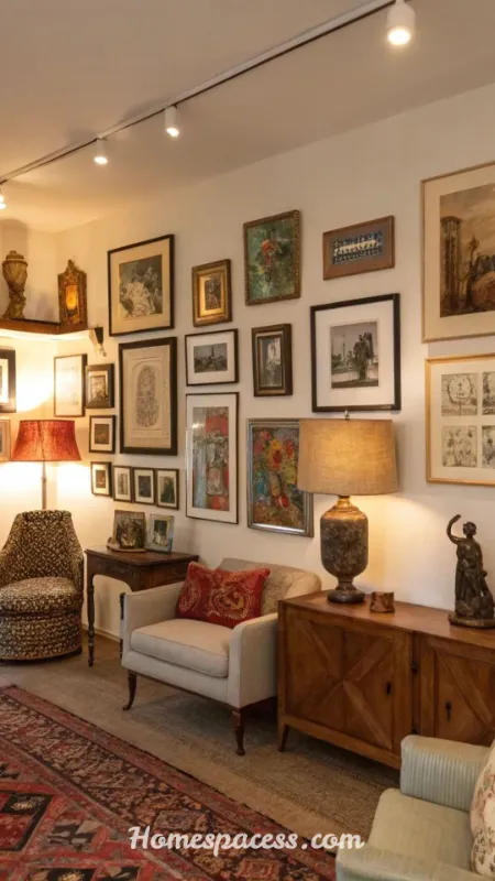 Aesthetic Living Room Ideas: Stunning Ways to Design a Space You'll Love 6 Gallery Wall with Mixed Media