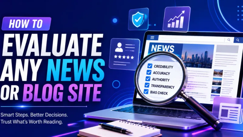 VocalNewsMedia com: What It Is and How to Evaluate It 3 How to Evaluate Any News or Blog Site