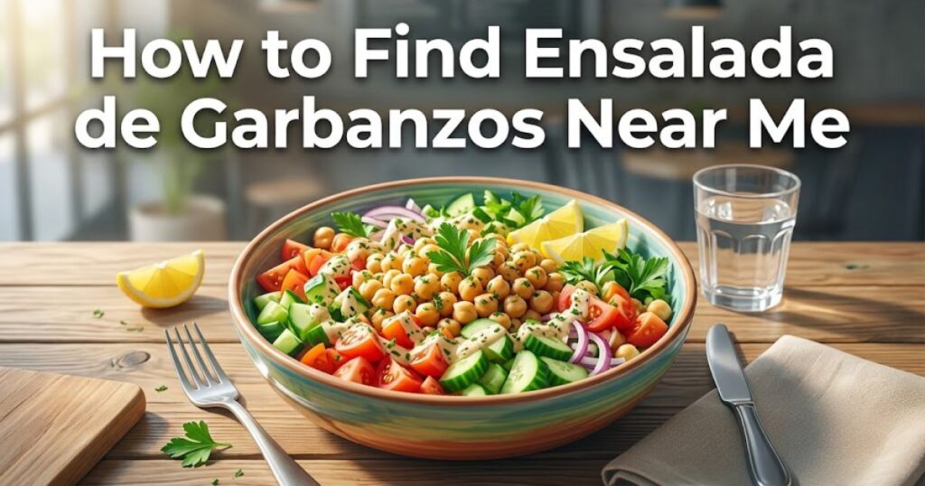 Ensalada de Garbanzos Near Me: Where to Find It and How to Make It at Home 2 How to Find Ensalada de Garbanzos Near Me