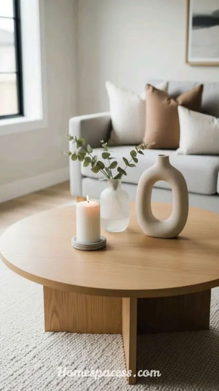 Round Coffee Table Decor Ideas to Instantly Elevate Your Living Room 3 Layered Tray Styling for Effortless Elegance