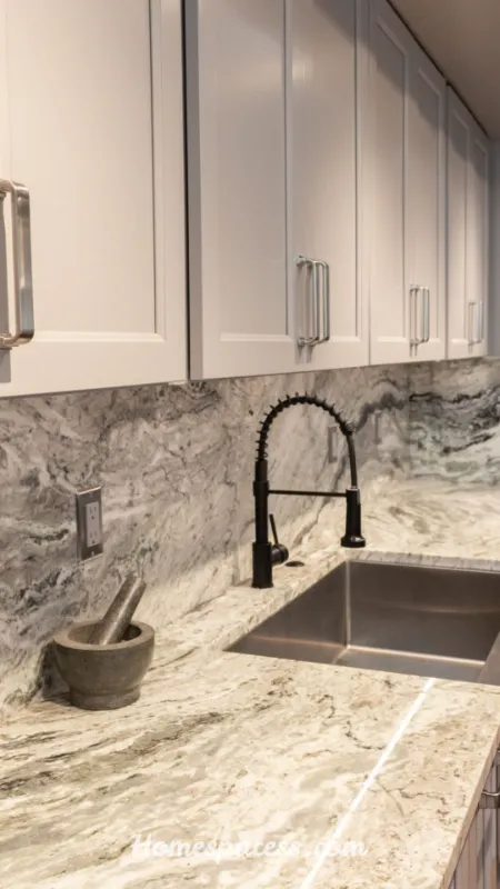 Kitchen Backsplash Ideas: Stunning Designs to Transform Your Kitchen in 2026 5 Natural Stone Slab Backsplash