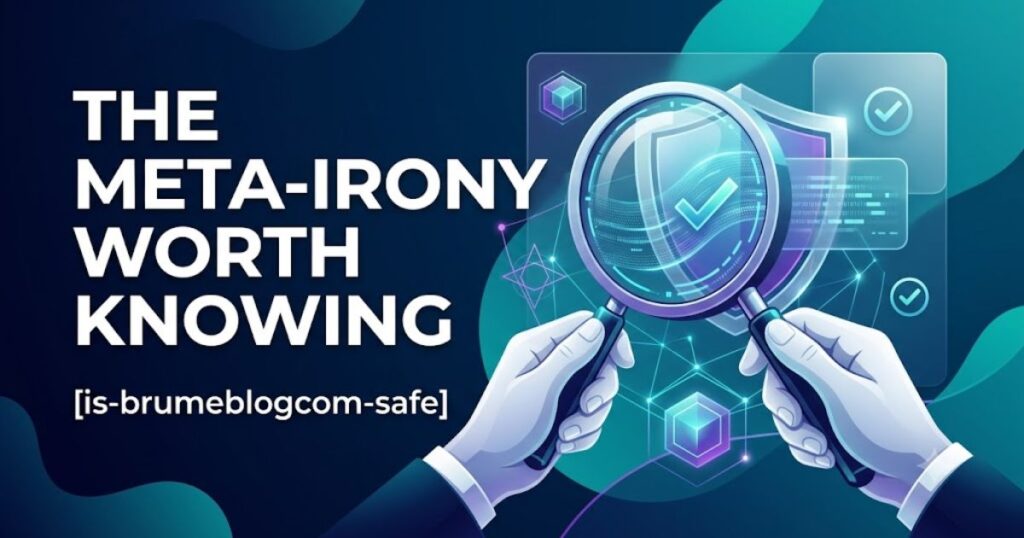 Is BrumeBlog.com Safe? Here's What's Actually Verifiable 3 The Meta-Irony Worth Knowing