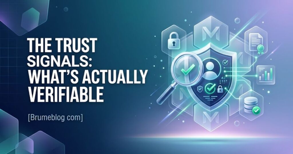 Brumeblog com: A Straight Answer Before You Trust Anything It Publishes 2 The Trust Signals: What's Actually Verifiable