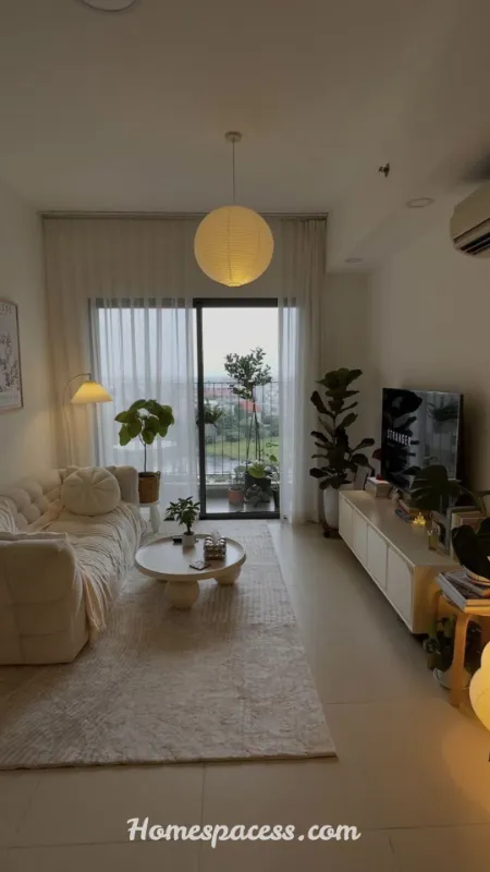 Small Living Room Decor Ideas: Smart Ways to Maximize Style and Space 4 Use a Light, Monochrome Color Palette to Expand Visual Space