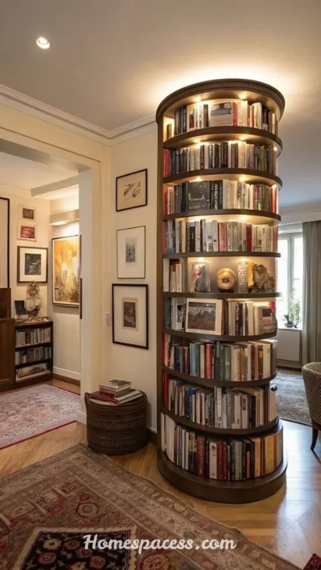 Small Library Room Ideas: Smart Ways to Build a Cozy Reading Space 4 Use Floor-to-Ceiling Shelving for Maximum Small Library Storage