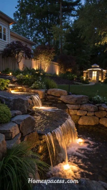 Garden Lighting Ideas: Inspired Ways to Illuminate Your Outdoor Space 10 Water Feature Lighting for a Dramatic Focal Point