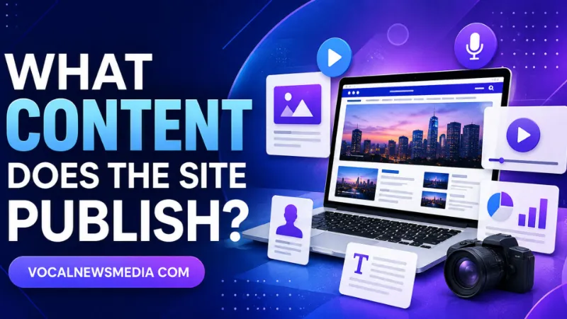 VocalNewsMedia com: What It Is and How to Evaluate It 2 What Content Does the Site Publish?