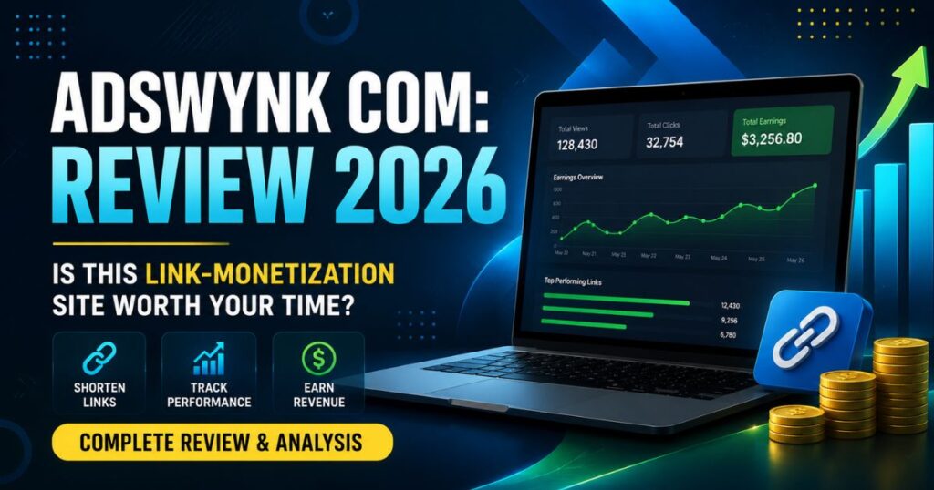 AdsWynk com: Review 2026 Is This Link-Monetization Site Worth Your Time AdsWynk com
