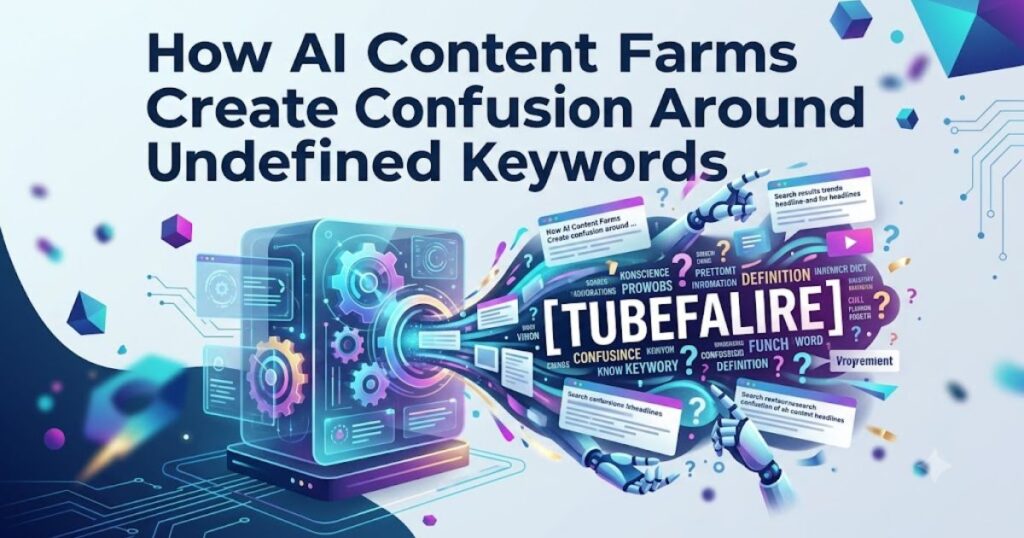 Tubefalire Explained: Why This Word Has No Real Definition (And Why That's the Real Story) 3 How AI Content Farms Create Confusion Around Undefined Keywords