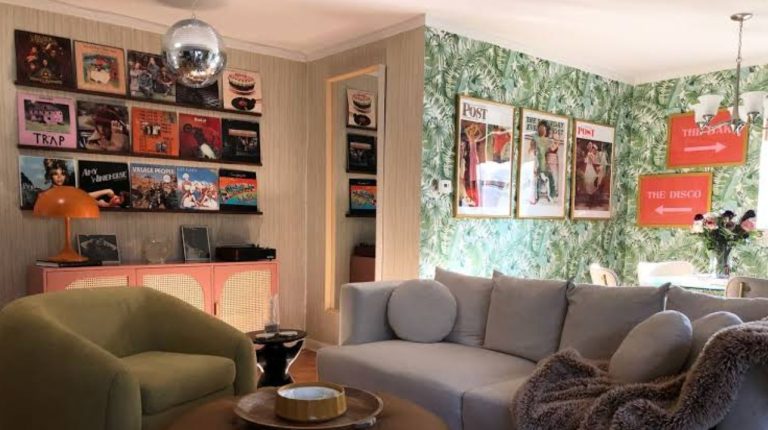 Vinyl Corner at Home How to Decorate a Living Room Around Your Record Collection